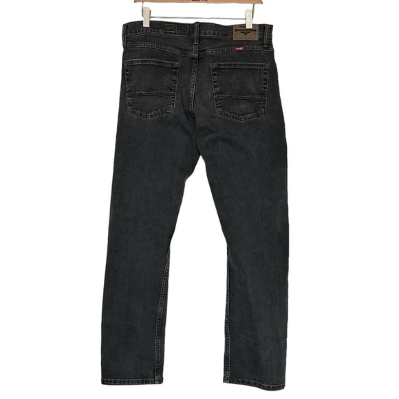 Wrangler Mens Athletic Fit Stretch Jeans in Black Charcoal Size 32 - Picture 6 of 9